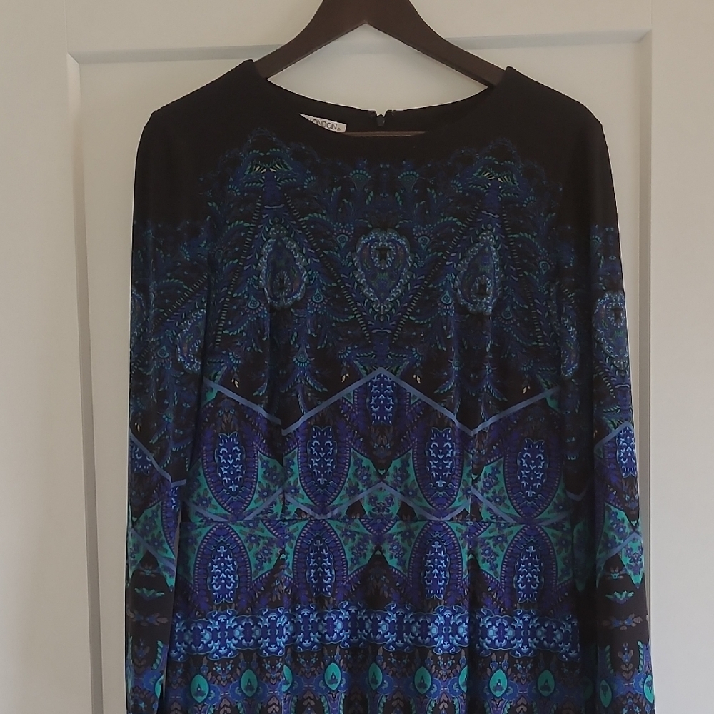 Maggy London Patterned Dress Sz 12